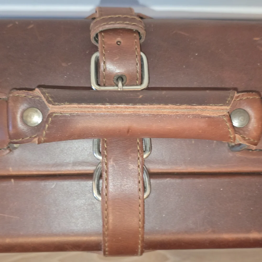 2015 Saddleback Leather Suitcase (hard sided, well traveled)